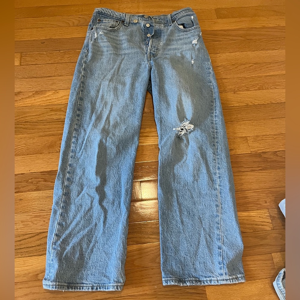 Levis ribcage straight ankle jeans